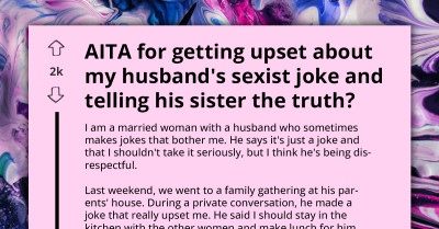 Female In-Laws Stand By Woman Being Bullied By Disrespectful Husband With Se*ist Jokes