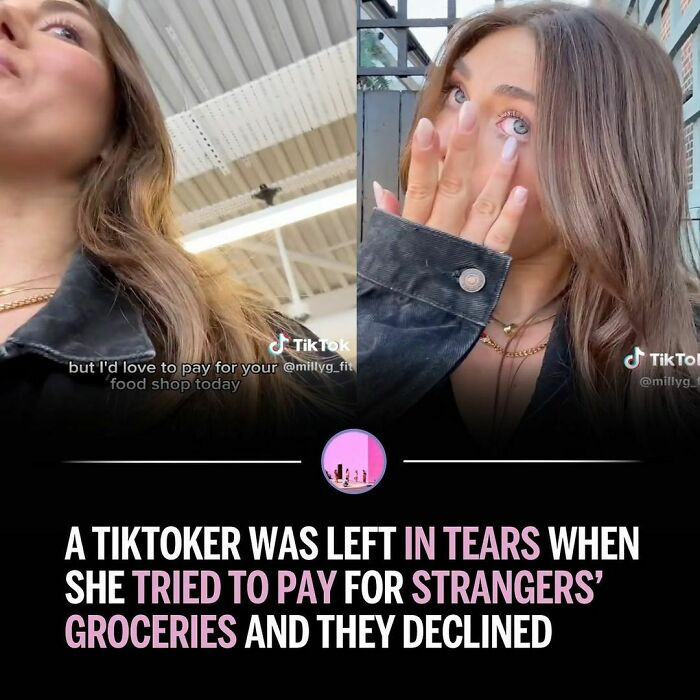 16. Tears streaming down her face