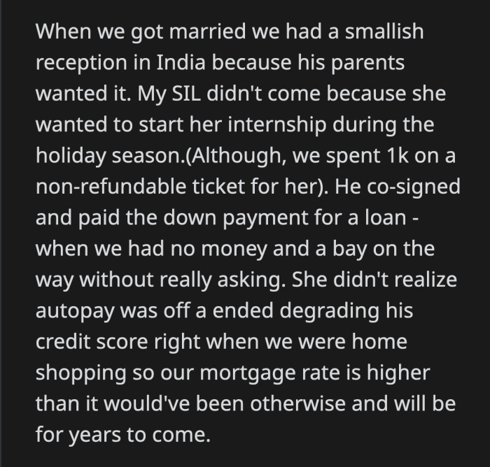 OP found out that 1,100 were invited to the wedding. OP told her husband his sister can plan a smaller party that fits their budget.
