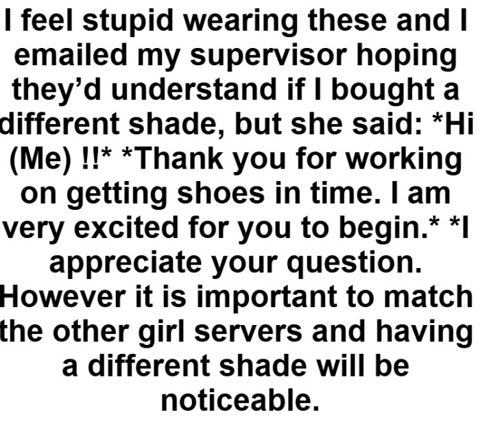 She reached out, hoping for understanding, and got a polite but firm reminder to match everyone else.