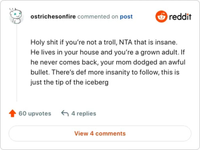 The mom really dodged a bullet on this one.