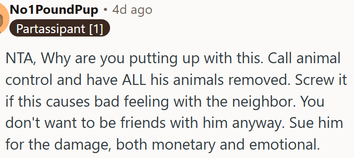 OP Should Call Animal Control.