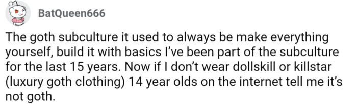 31. The goth subculture