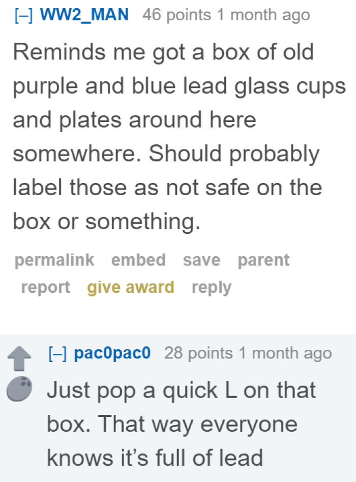 Maybe it's time to check our own items too...