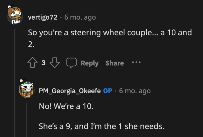 We'll end this on OP's sickeningly sweet line!