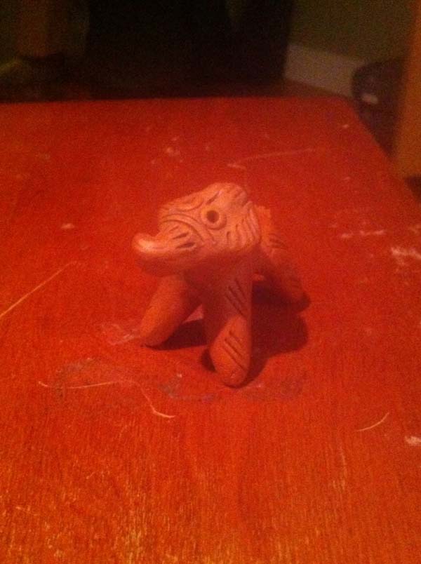 There were small trinkets and just small decor pieces, such as this little elephant down there.
