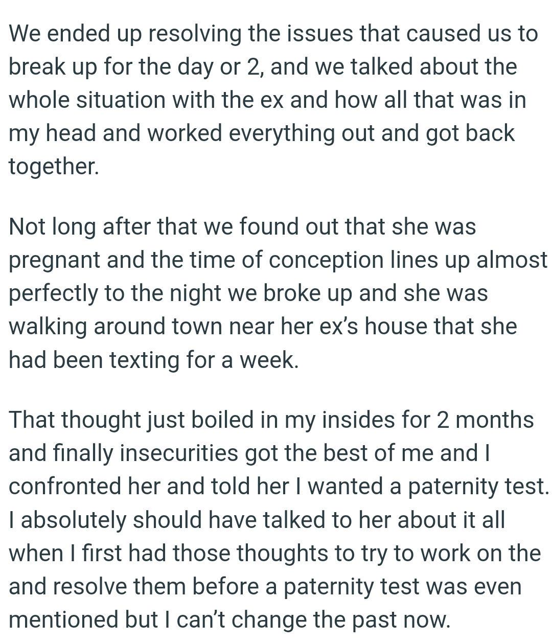 She was walking around town near her ex’s house