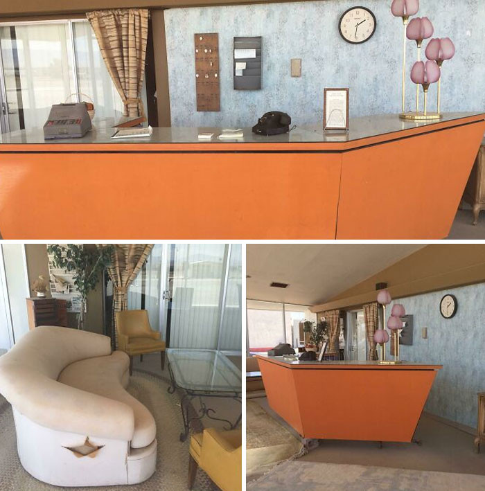 "The Lobby Of A Closed Down Motel On Route 66"