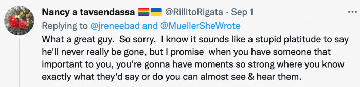 People who pass away never really leave us behind. They will always be alive in the memories of others.