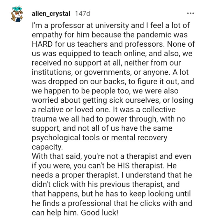 A lot was dropped on their backs to figure it out