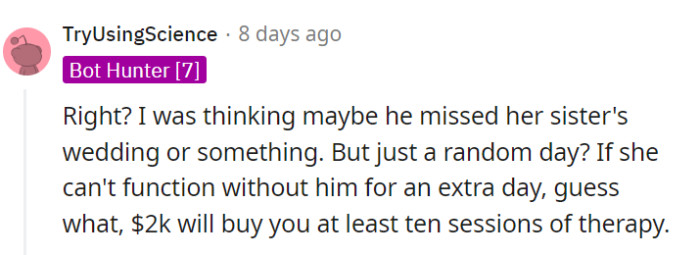 There was nothing that OP could have missed—at least they got $2,000 at the end of it all.