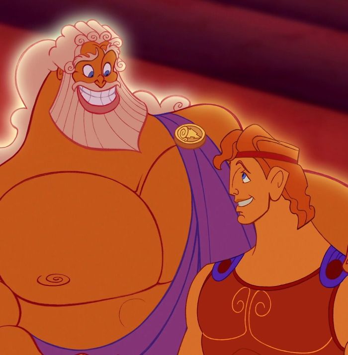 Hercules and his dad.