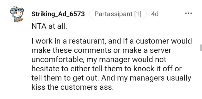 Managers who usually kiss the customer's a**