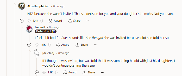 Then you need to have a talk with your son.