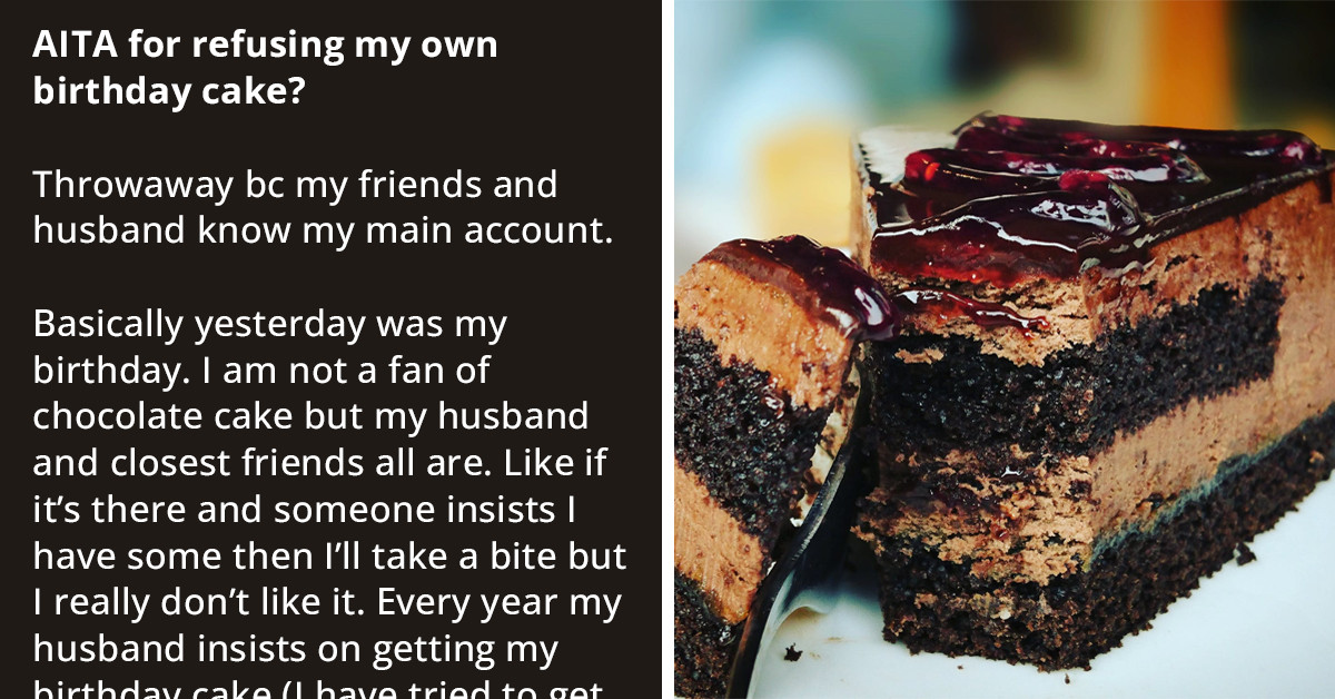 Upset Woman Refuses Birthday Cake Because Husband Picked The Wrong Flavor