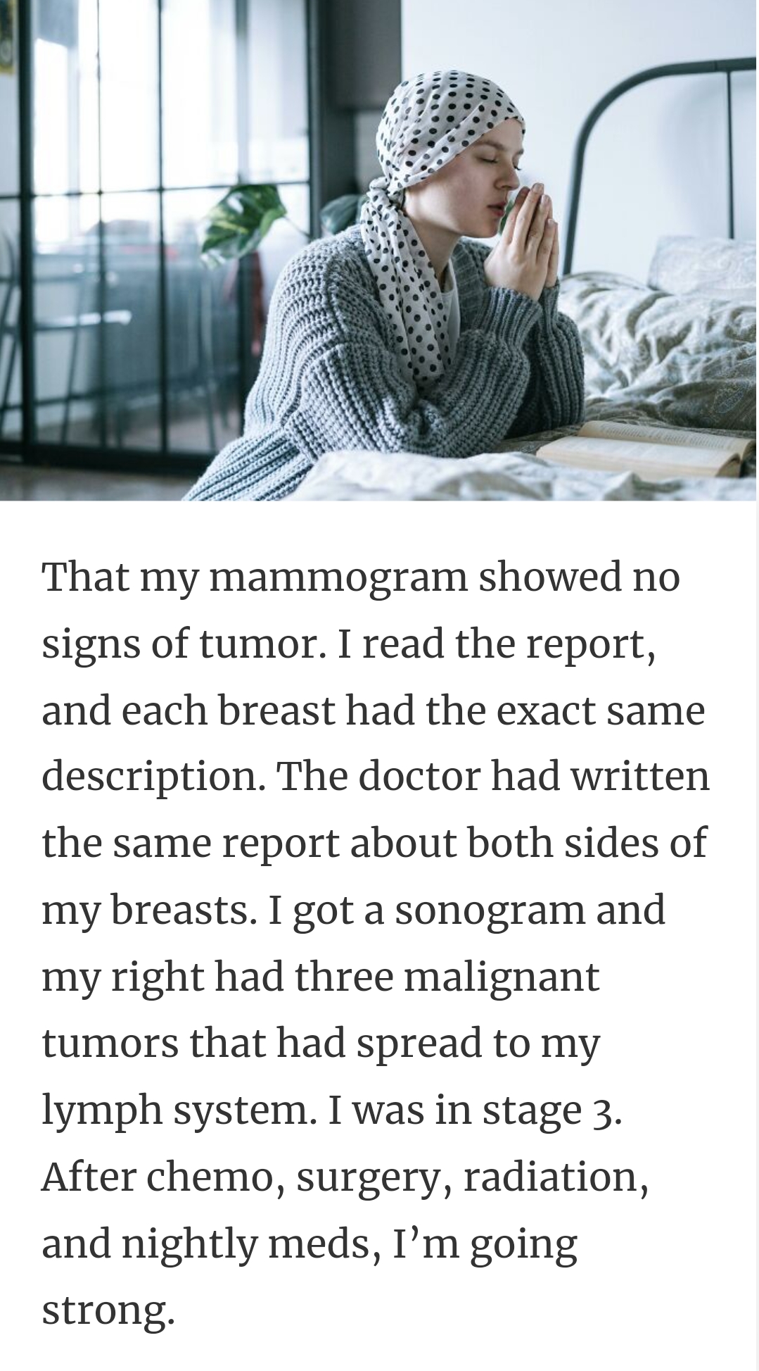 1. The mammogram