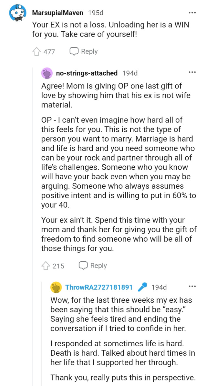 Mom Is Giving OP One Last Gift of Love