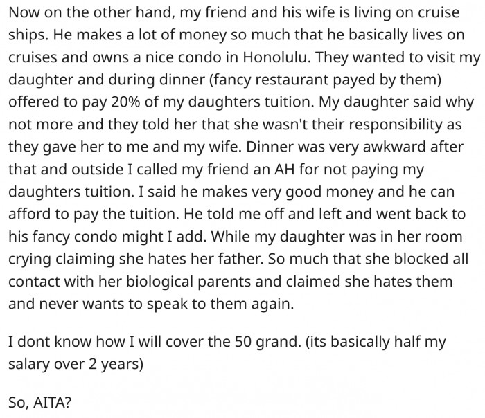 He got yelled at, but here's what Reddit thinks.