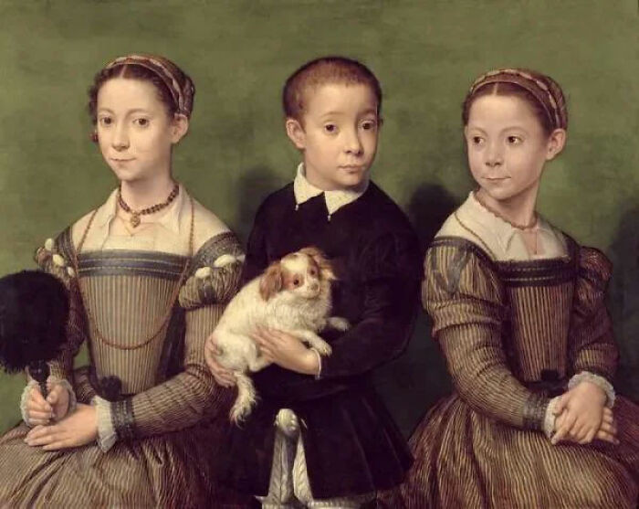 “Three Children With Dog” By Anna Maria Anguissola, 1580