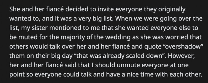 He announced to everyone else that his cousin had a technical difficulty and would no longer join the rest of the event