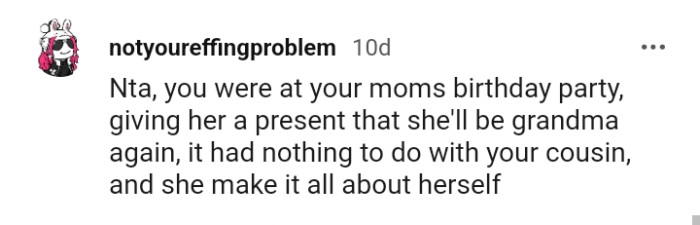 Let's head into the comments and see what other Redditors have to say about the story