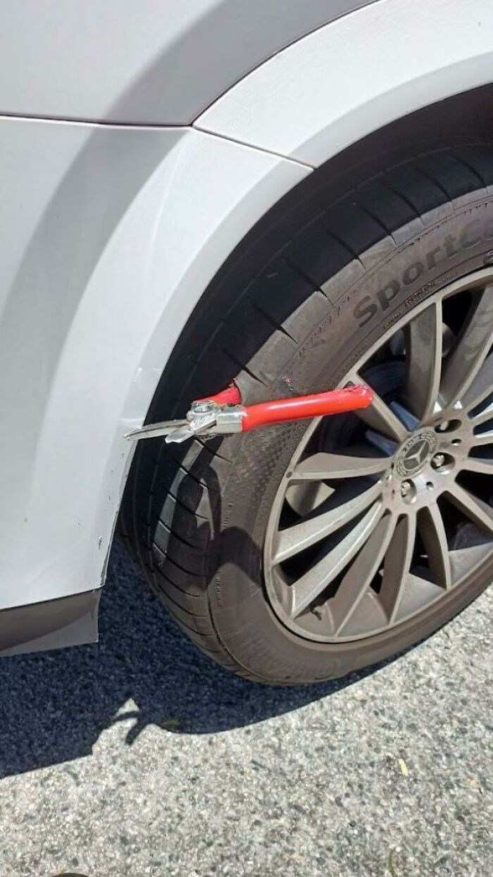 28. Once In A Lifetime Puncture That Happened Right Outside My Shop. I Am Still In Disbelief To This Day