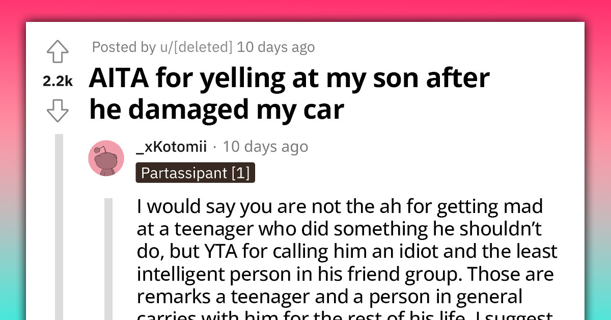 Father Unleashes Fury On Teenage Son For Wrecking His Prized Car, Sparks Unexpected Confrontation With Wife