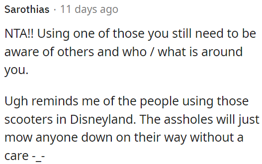 Some people can be reckless and inconsiderate.