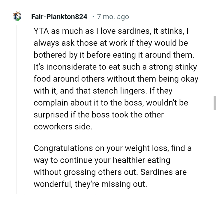 This Redditor Is Congratulating OP on the Weight Loss