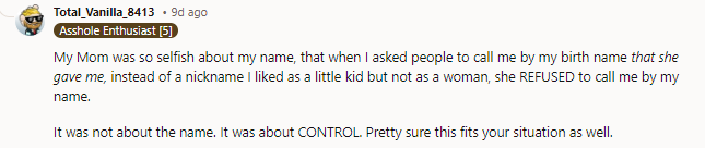 It was about CONTROL.