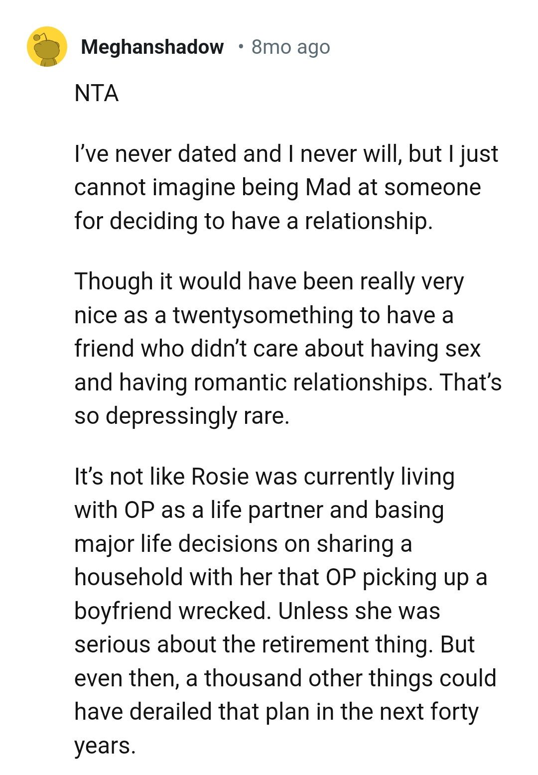 From someone who has never dated