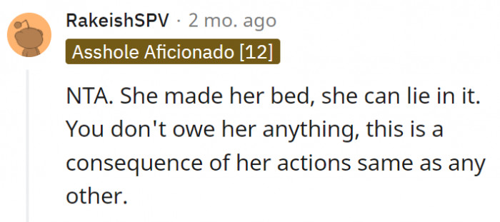 13. She wanted it, now she's got it