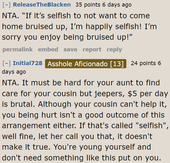 The Aunt Also Needs to Be Understanding; His Nephew Is Getting Bruises Every Day Because of Her Son.