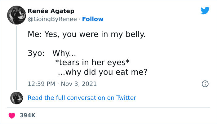 25. Why did you eat me?