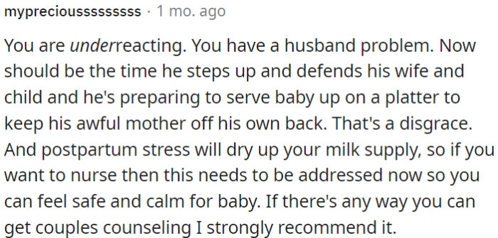 This is also OP's husband problem.