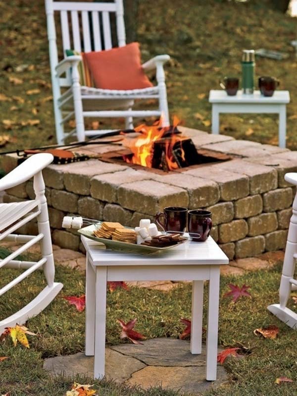 Building a fire pit sounds like an activity in itself.