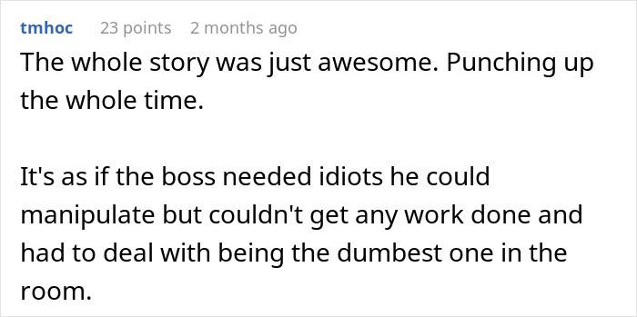 This Redditor considers the whole story to be awesome