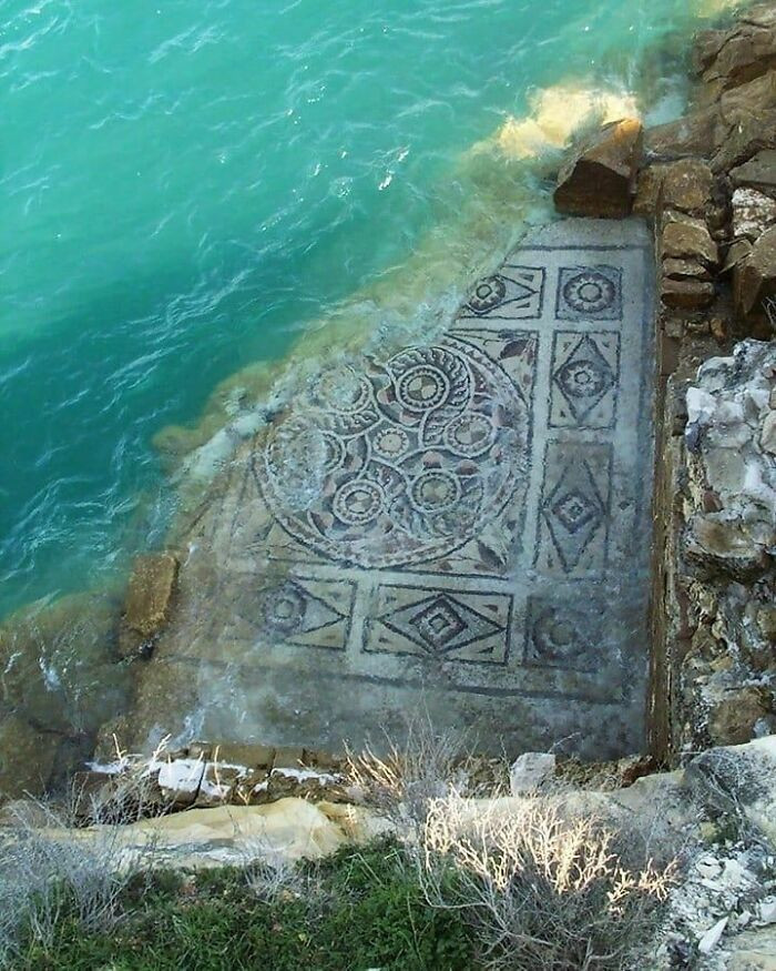 Ancient Mosaics Emerge from the Sea After 2,000 Years