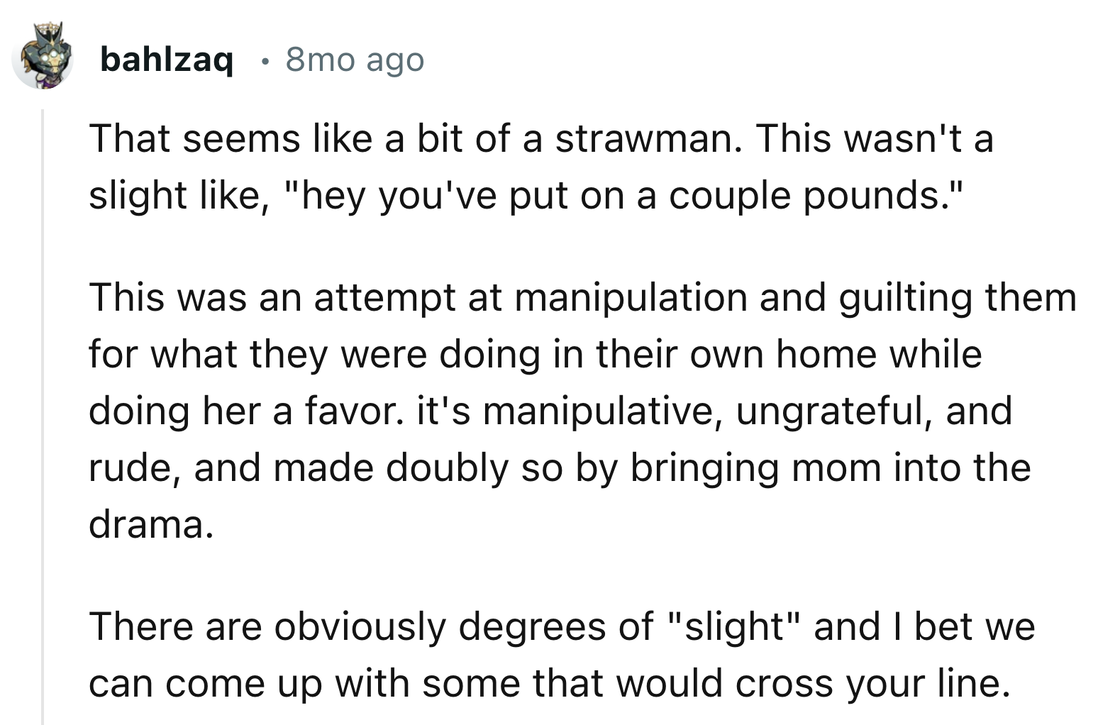 Attempt of Manipulation and Guilt-Tripping OP and Her Husband