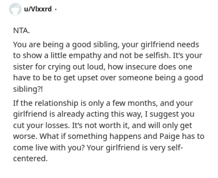 This Redditor is surprised the GF is already acting like this