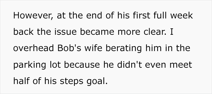 At the end of his first full week