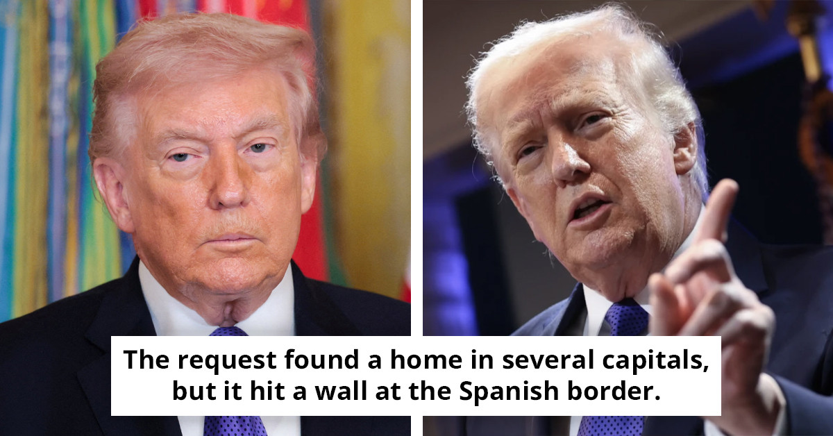 Donald Trump announces he is halting all trade with European nation due to lack of support for US military efforts.