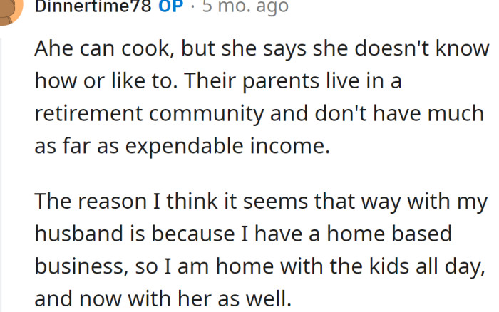 And the OP responded: