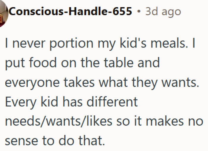 Letting kids serve themselves is the best parenting decision