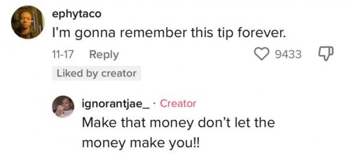 Sometimes we just have to take advantage, and I think that's okay.