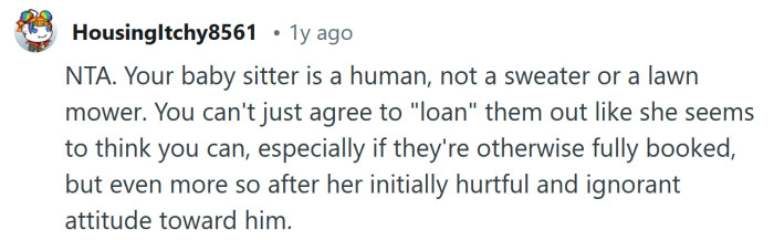 You can't loan out a human.