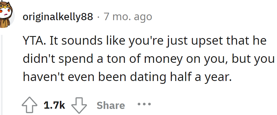 A Redditor explained their POV