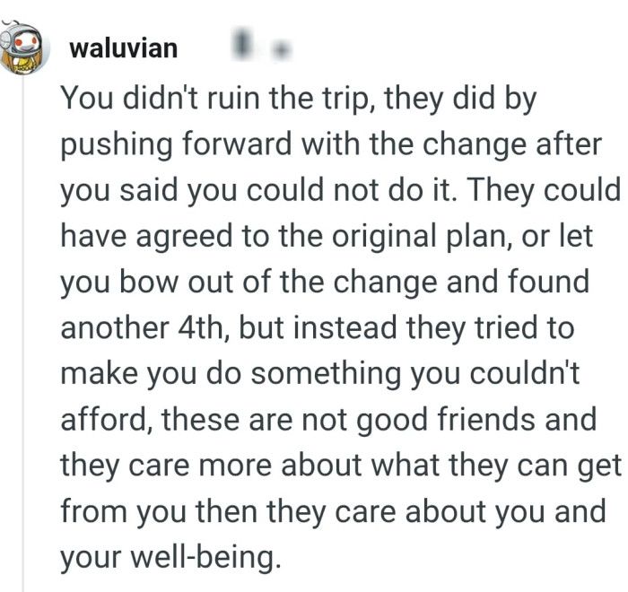 They tried making the OP do something unaffordable