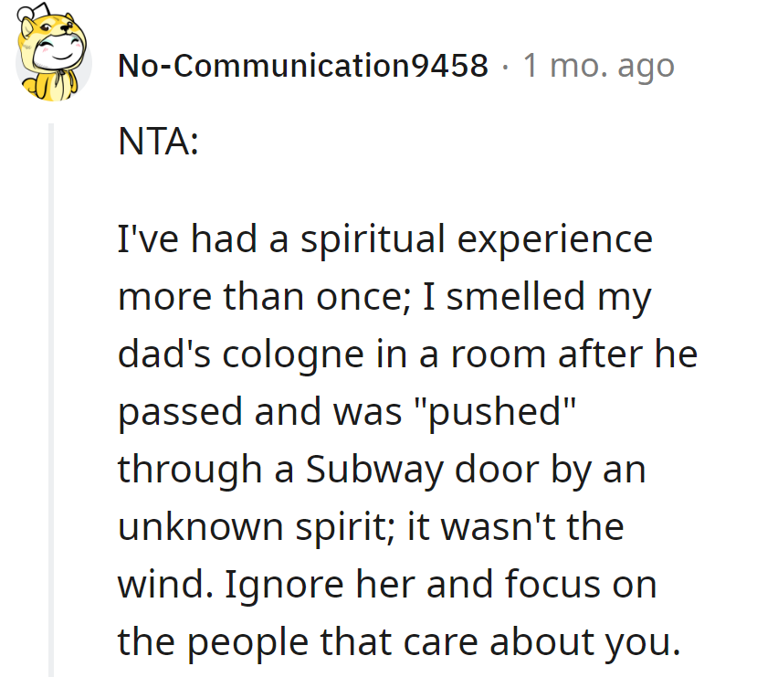 Ignore her, stick with the believers.