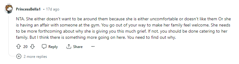 Wife not getting any support